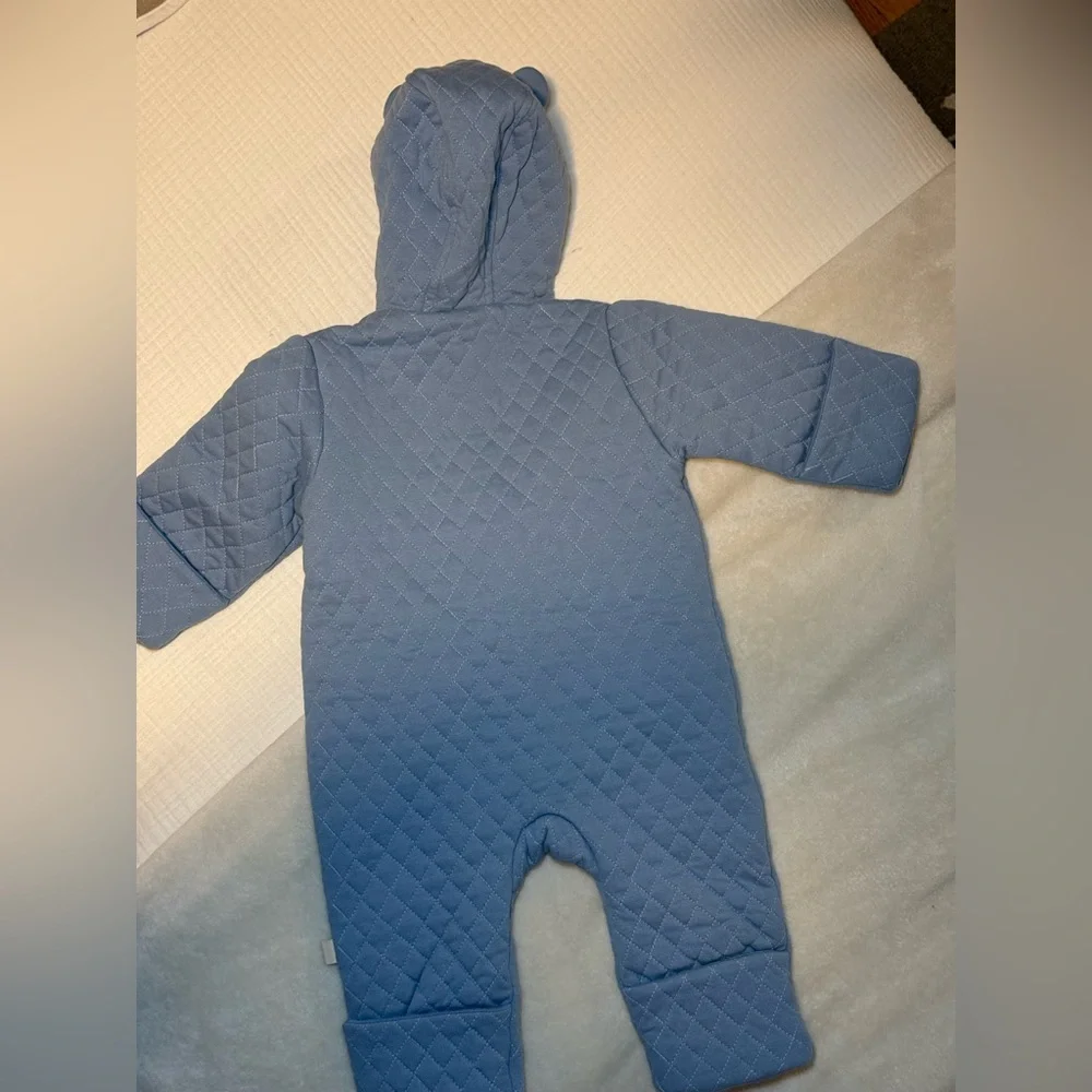 Tiny Kind Quilted Bunting Suit - 3-6 months, Blue color NWOT